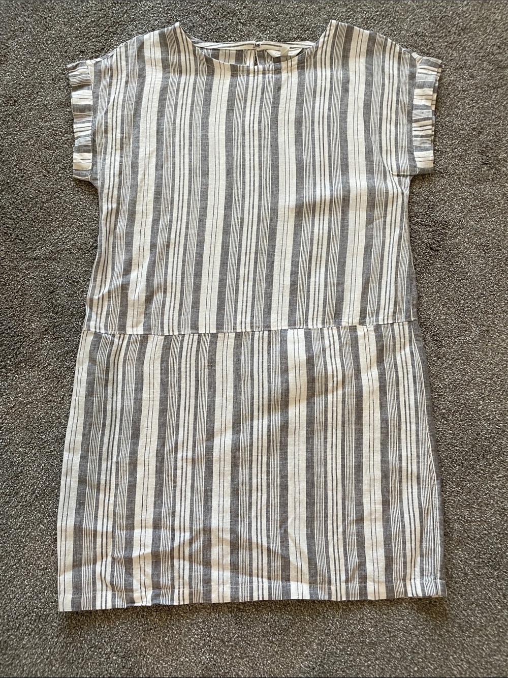 Striped Linen Shift Dress